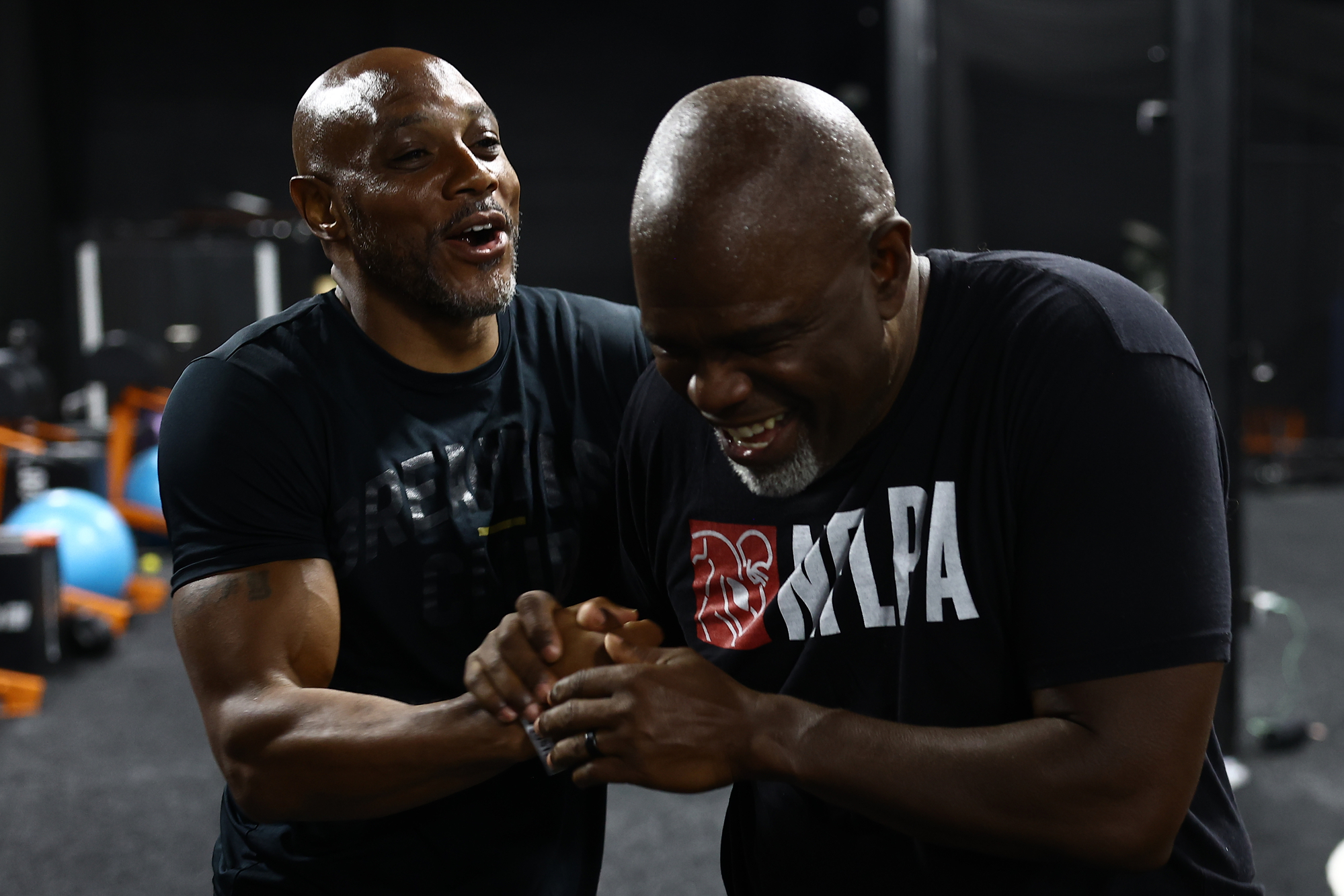 An Exos coach and former pro dap up