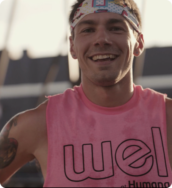 Participant wearing a