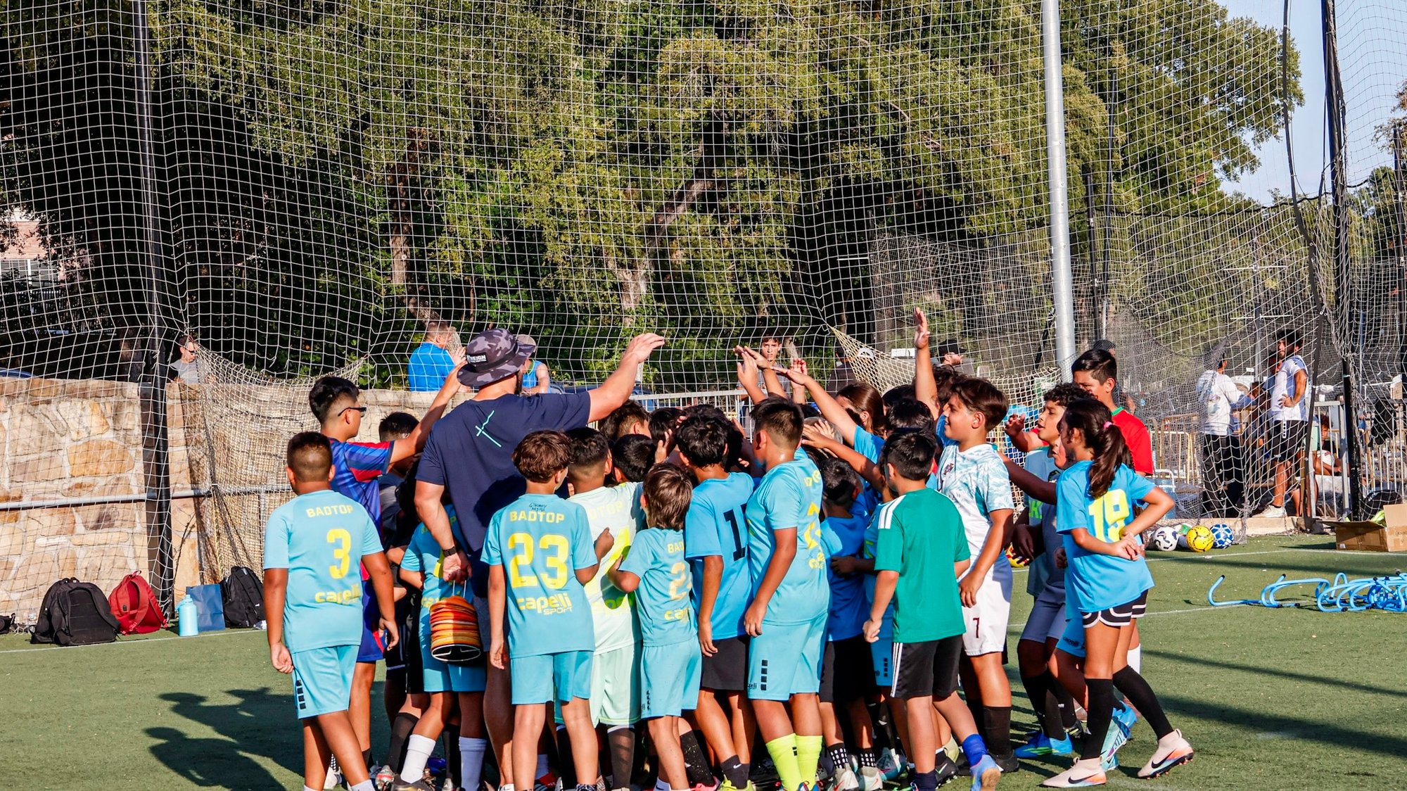 Exos Gulf Breeze Team Sports Training Group Huddle
