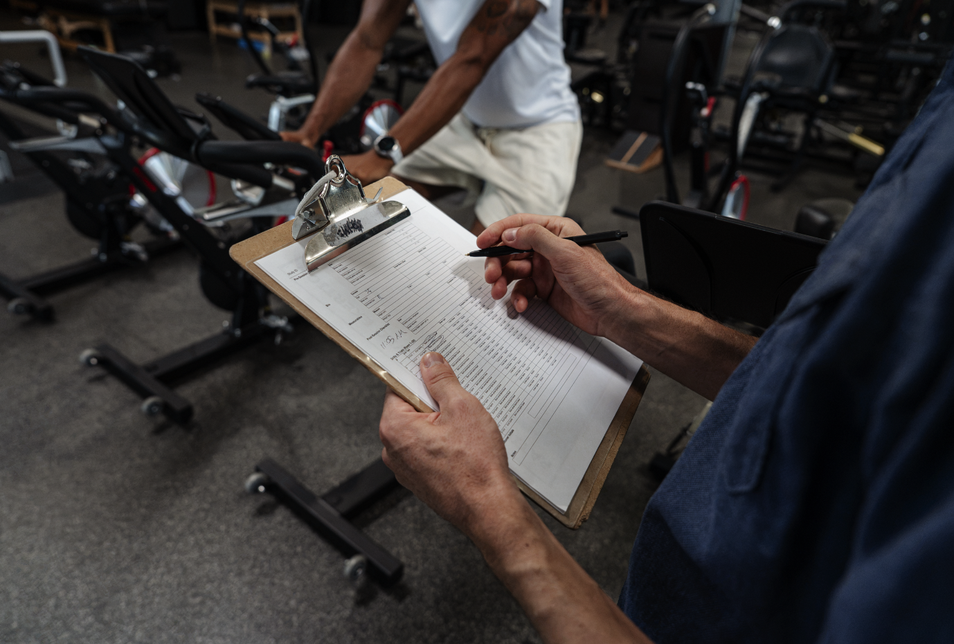Exos research data being collected