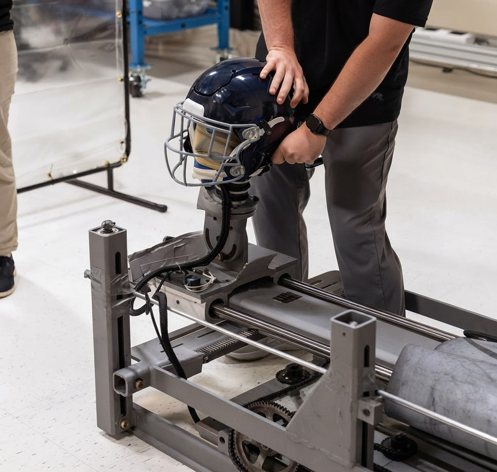 Biocore's helmet safety test machine