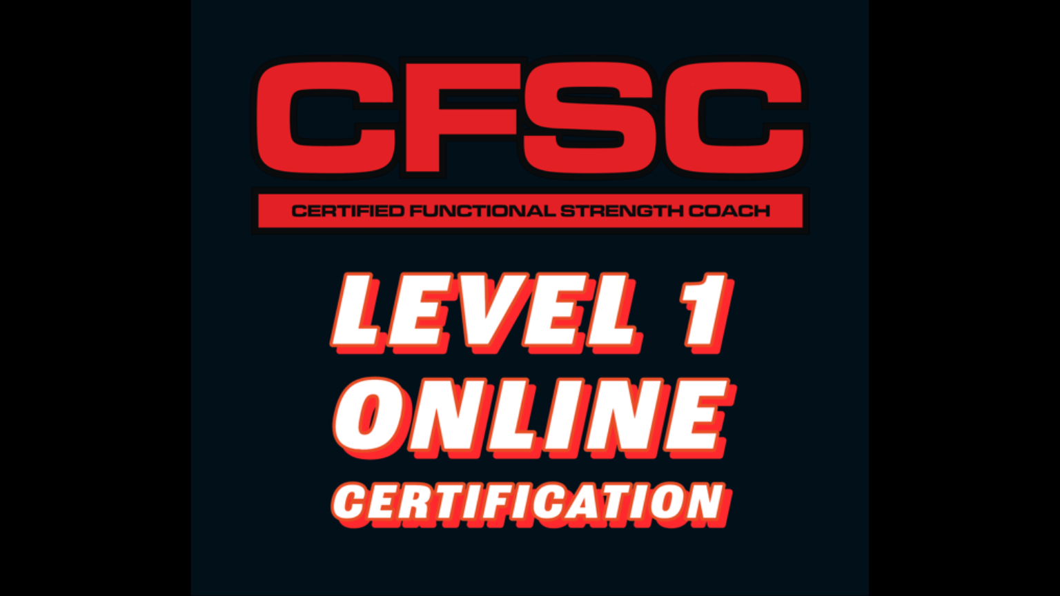 Certified Functional Strength Coach Level 1 Online Certification